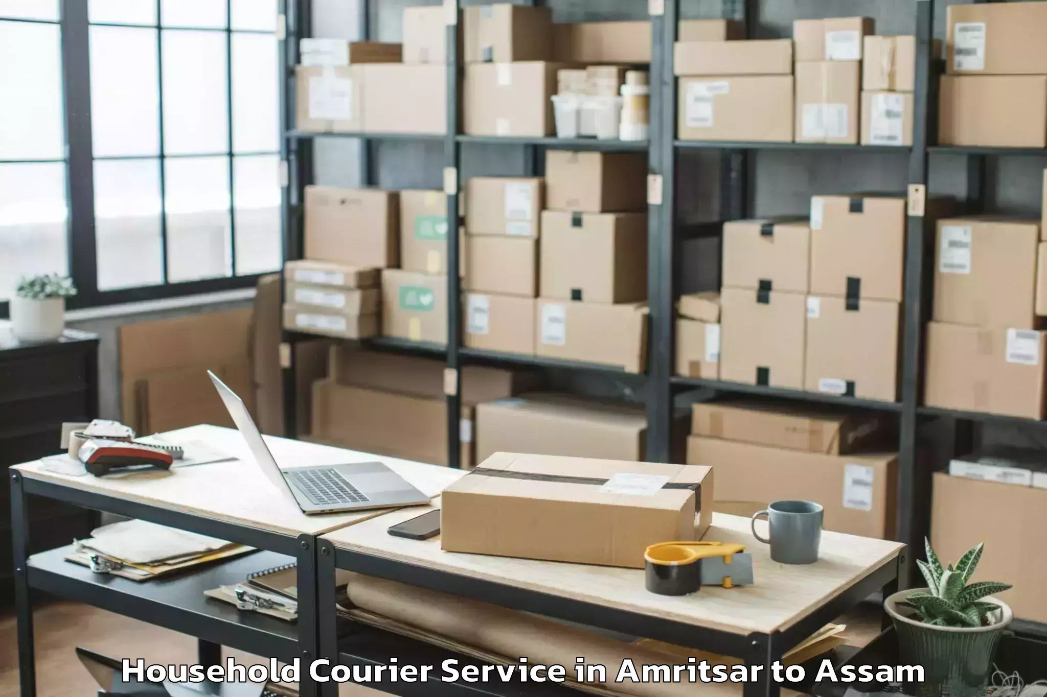 Leading Amritsar to Sarupeta Pt Household Courier Provider